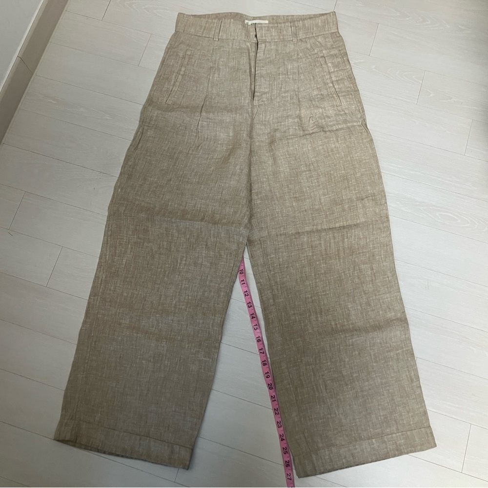 Everlane THE LINEN WAY-HIGH® DRAPE PANT cornstalk chambray 8